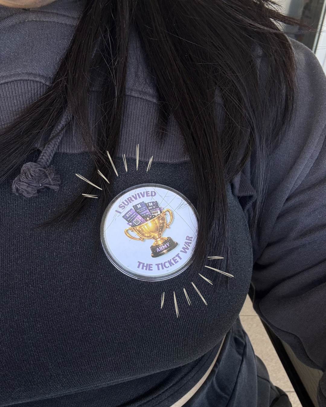 Ticket war survivor - Pin