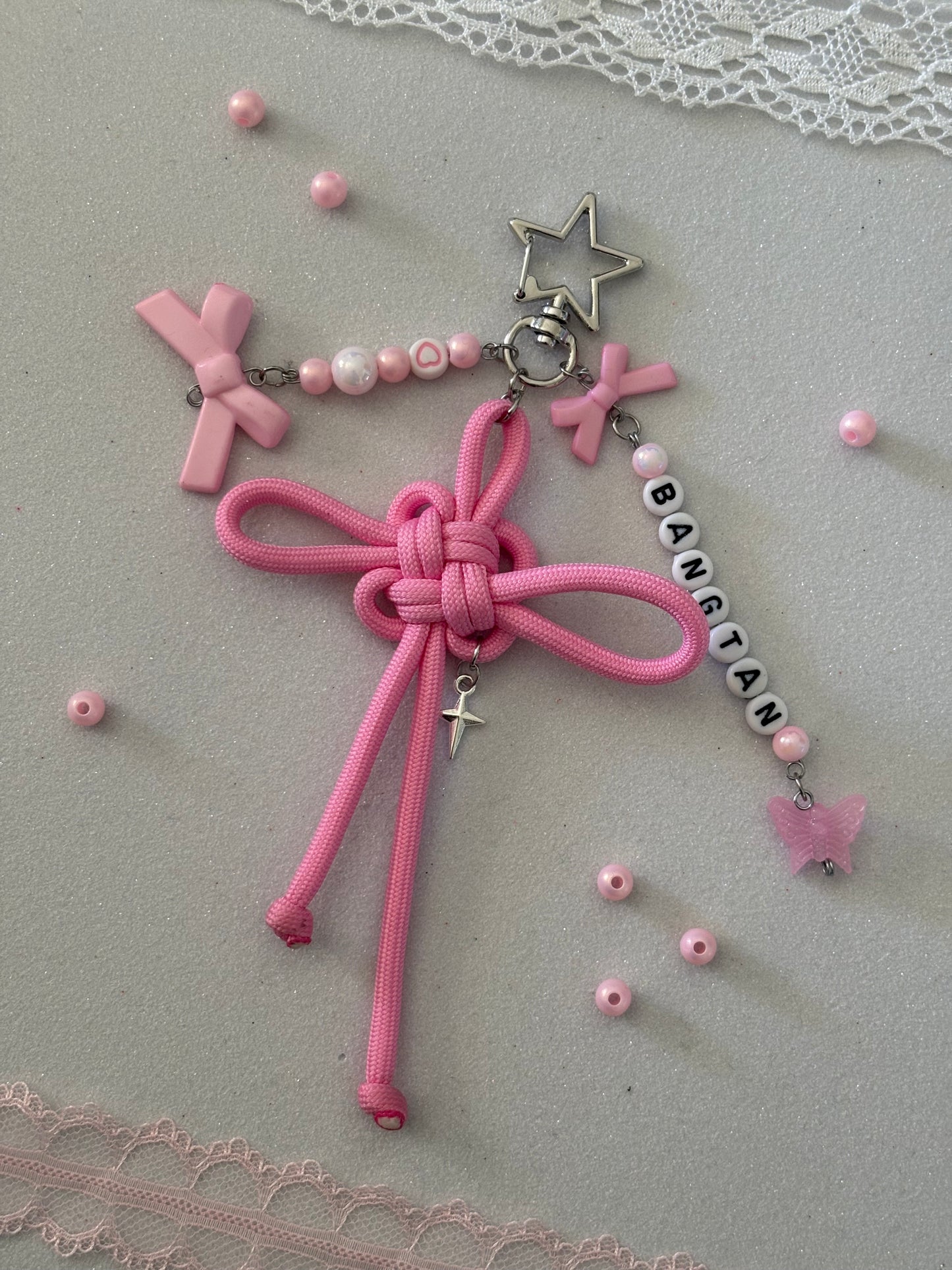 Portachiavi Norigae - Pink Bangtan
