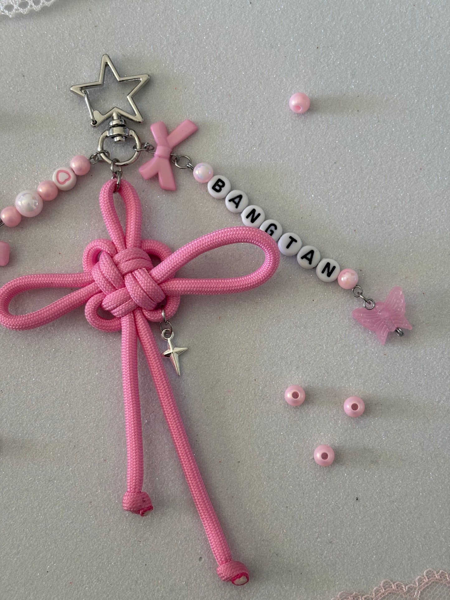 Portachiavi Norigae - Pink Bangtan