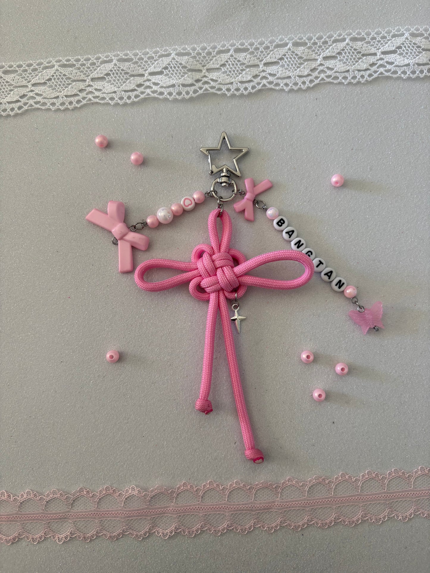 Portachiavi Norigae - Pink Bangtan