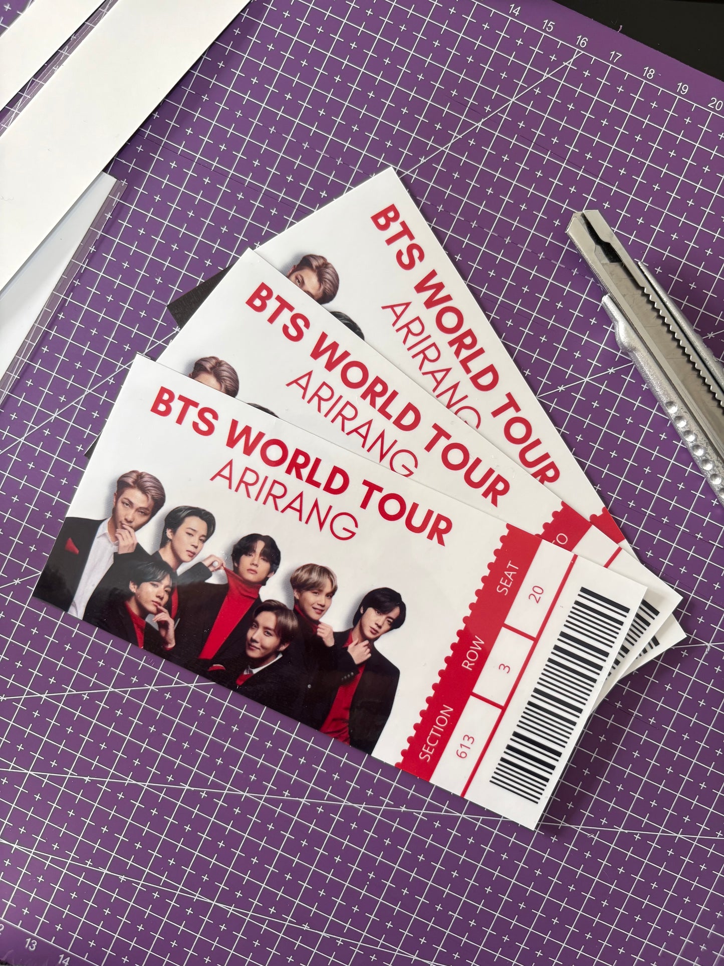Fanmade world tour ticket