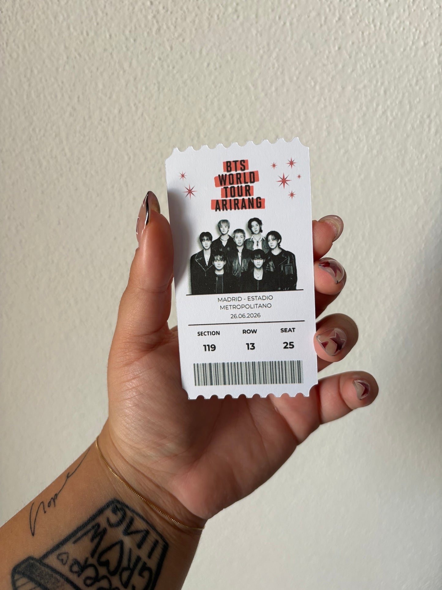 Mini ticket - BTS world tour