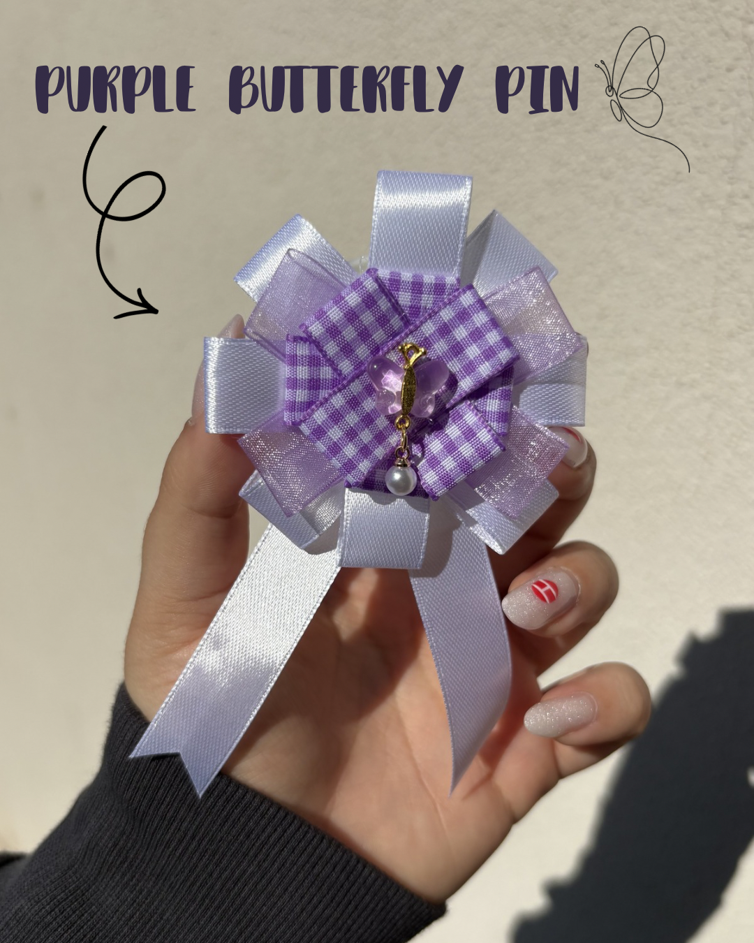 Purple butterfly - Pin