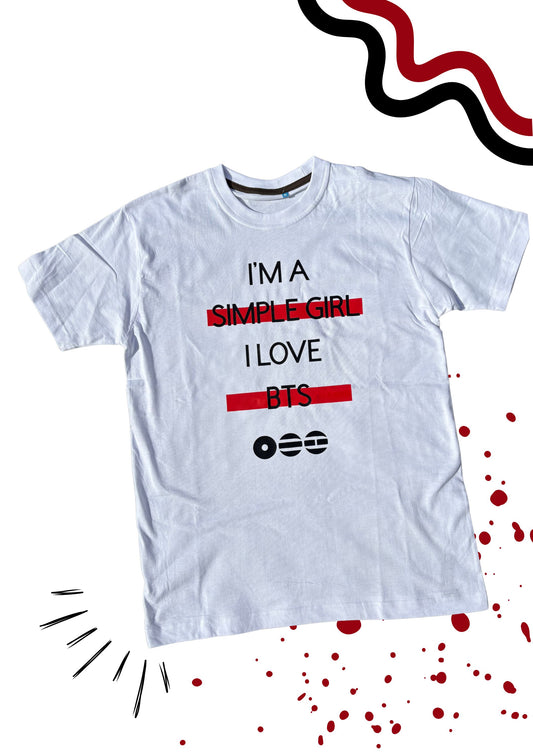T-shirt - Simple girl