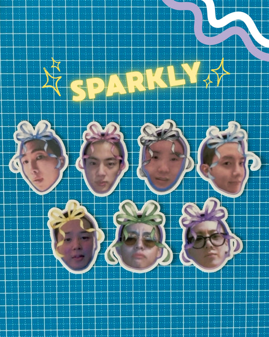 Bangtan - Sparkly sticker set